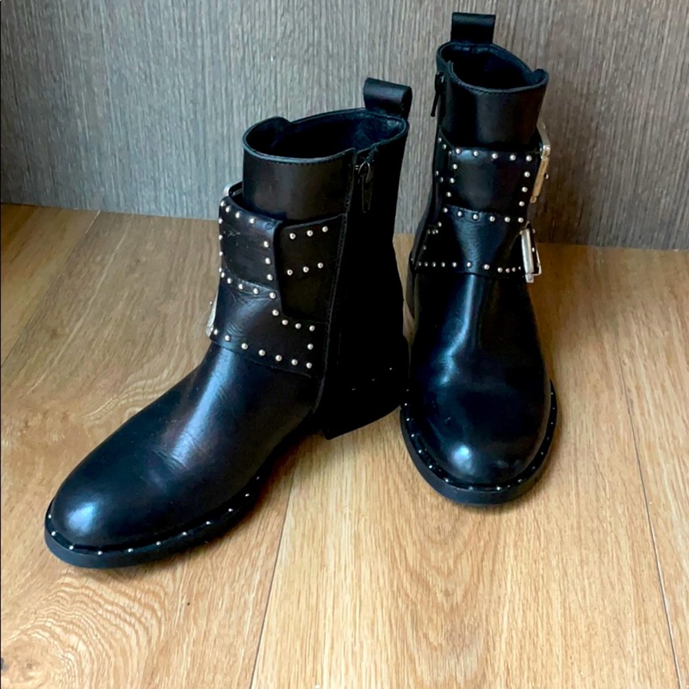 Charles David combat boots
